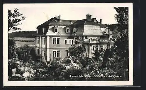 AK Fehring, Sommerfrische Hatzendorf, Sanatorium mit Garten