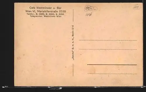 AK Wien, Westminster Bar, Mariahilferstrasse 57 /59