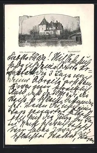 AK Krumpendorf, Villa Kupelwieser mit Fluss