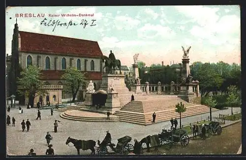 AK Breslau, Kasier Wilhelm Denkmal