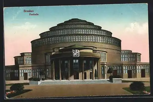 AK Breslau, Partie an der Festhalle