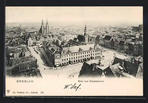 AK Breslau, Blick vom Elisabethturm