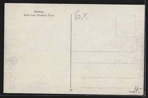 AK Breslau, Blick vom Elisabeth-Turm