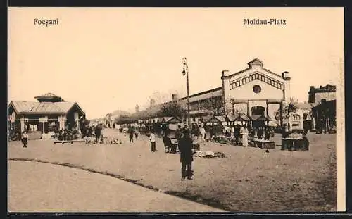 AK Focsani, Auf dem Moldau-Platz