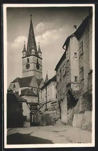 AK Hermannstadt / Sibiu, Ev. Kirche / Biserica evanghelica