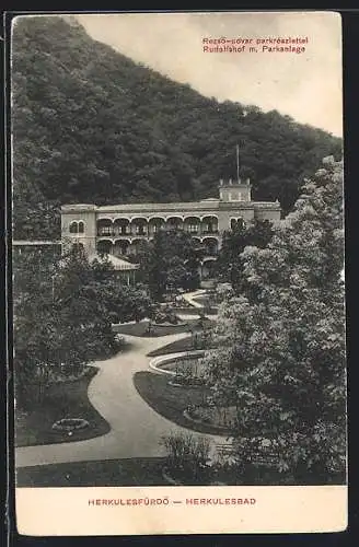 AK Herkulesbad, Rudolfshof m. Parkanlage