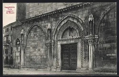 AK Capodistria, Porta maggiore del Duomo