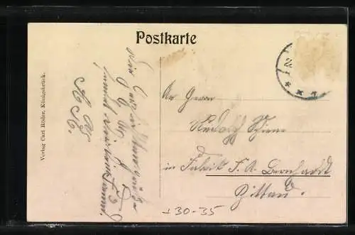 AK Königsbrück, Eingang zum Barackenlager