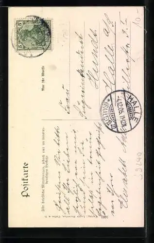 AK Calbe a. S., Ortsansicht mit Kirche