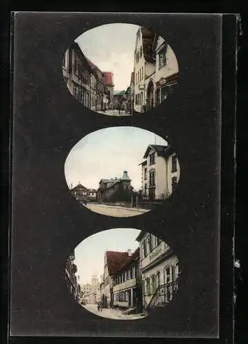 AK Markt Heidenfeld, Strassenpartie mit Buchdruckerei, Ortspartie