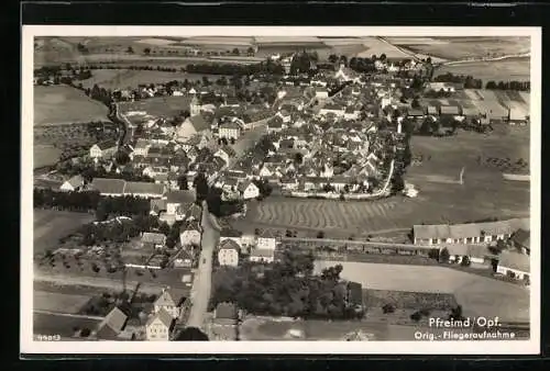AK Pfreimd /Opf., Fliegeraufnahme des Ortes