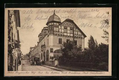 AK Brückenau /Unterfranken, Hotel Bayerischer Hof, Bes. Matthias Vaitl