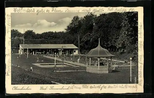 AK Obernkirchen, Bad-Sonnenbrink mit Sprungturm