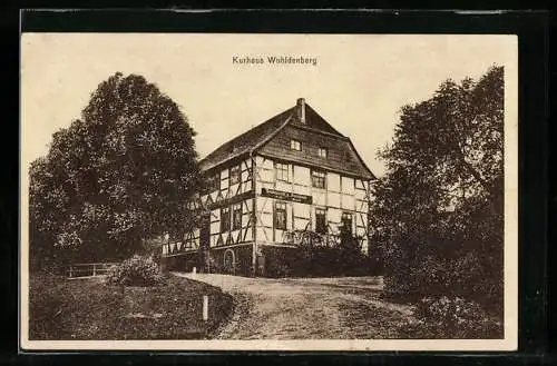 AK Wohldenberg, Kurhaus mit Garten