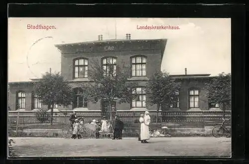 AK Stadthagen, Landeskrankenhaus mit Anlagen