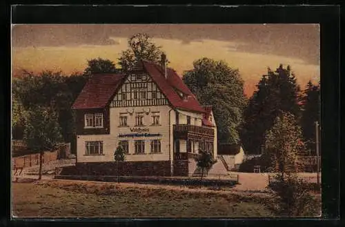 AK Zella-Mehlis i. Thür., Gasthaus Waldhaus zum Herzog Karl Eduard