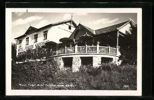 AK Maria Taferl, Hotel Terrasse vom Kaiserhof