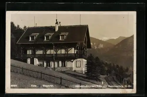 AK Küb am Semmering, Villa Dr. Wegerer