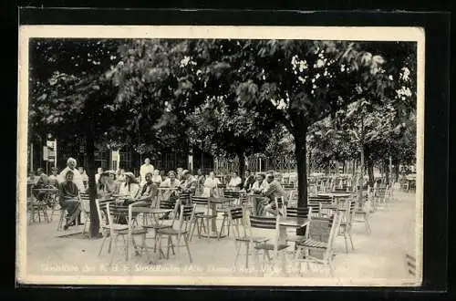 AK Wien, Gasthaus des K. d. F. Strandbades, Restaurant Viktor Streit