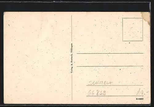 AK Michelbach / Schmelz, Restaurant Bernarding, Ortsansicht