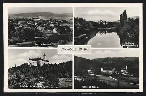 AK Loosdorf, Totalansicht, Schloss Soos