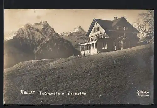 AK Tschengla, Berghütte gegen die Zimbaspitze