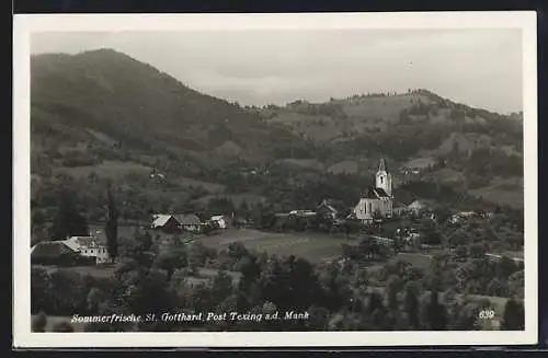 AK Texing an der Mank, St. Gotthard mit der Kirche