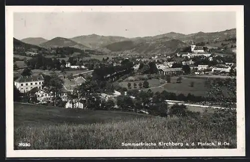 AK Kirchberg a. d. Pielach, Teilansicht mit Kirche