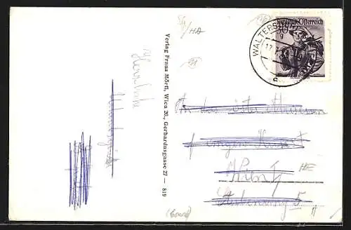 AK Bad Waltersdorf /Oststeiermark, Ortsansicht aus der Vogelschau