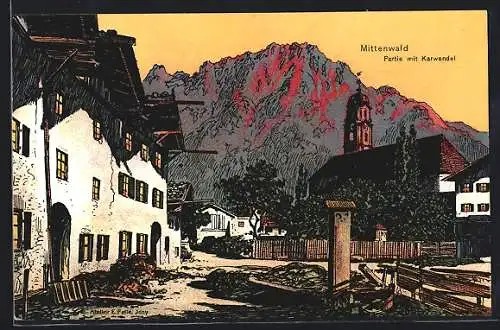 Künstler-AK Eugen Felle: Isny, Atelier E. Felle, Aurora