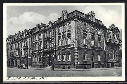AK Herne i. W., Das Hotel Schlenkhoff, Inh. Emil Hasse