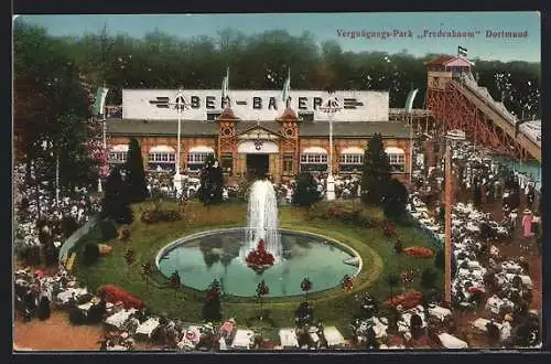 AK Dortmund, Belebte Szene aus dem Vergnügungspark Fredenbaum