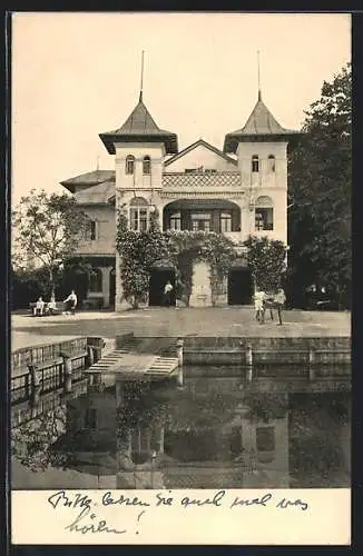 AK Starnberg, Bootshaus des Münchener Ruderklub von 1880 e. V.