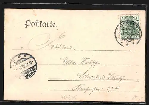 AK Gerthe, Gasthaus Fritz Wollenweber