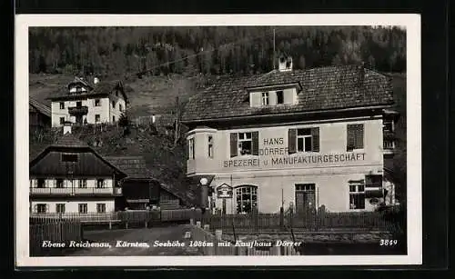 AK Reichenau /Kärnten, Kaufhaus Hans Dörrer