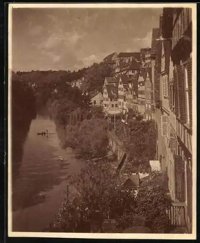 Fotografie unbekannter Fotograf, Ansicht Tübingen, Aussicht vom Erker in der Pomona 1930