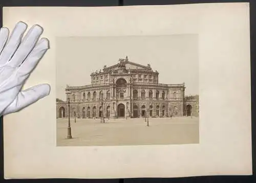 Fotografie R. Tamme, Dresden, Ansicht Dresden, Blick auf die Königliche Hofoper / Semperoper