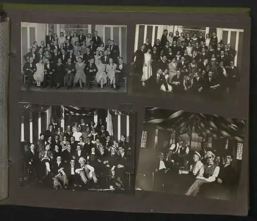 Fotoalbum mit 150 Fotografien, Giessen Studenten, Theater, Militär, Soldaten, Fussball, Wappen