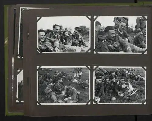 Fotoalbum mit 150 Fotografien, Giessen Studenten, Theater, Militär, Soldaten, Fussball, Wappen