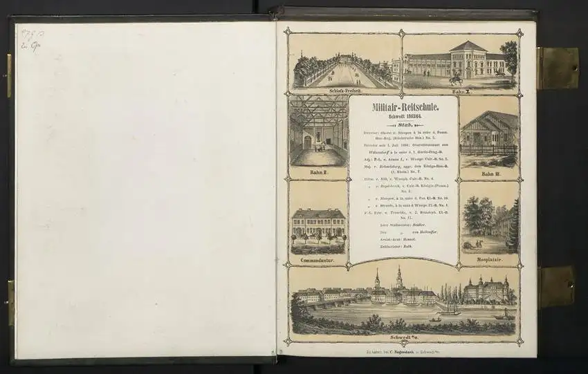 Fotoalbum mit 100 CDV-Fotografien Schwedt a. d. Oder, Militär-Reitschule 1863 /64, Offiziere, Kürassier, Kaserne, Uniform 1