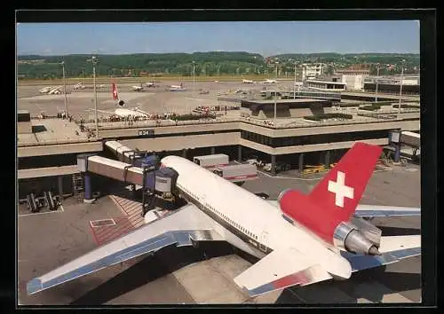 AK Zürich, Flugzeuge auf dem Flughafen