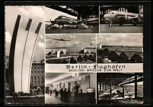 AK Berlin, Flughafen, Brücke zur Welt