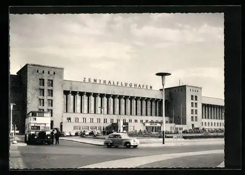 AK Berlin, Blick auf den Flughafen Tempelhof