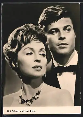 AK Schauspieler Lilli Palmer und Jean Sorel in Julia, du bist zauberhauft