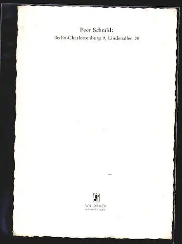 AK Schauspieler Peer Schmidt mit Pfeife im Mund