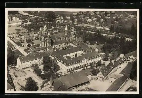 AK Maria Laach /Rheinland, Die Abtei vom Flugzeug aus