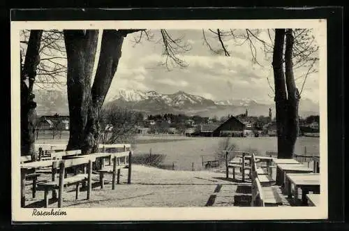 AK Rosenheim / Obb., Blick von der Aussichtsterrasse