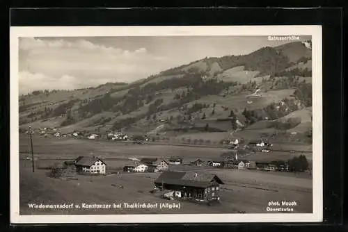 AK Wiedemannsdorf-Thalkirchdorf / Allgäu, Ortsansicht mit Konstanzer