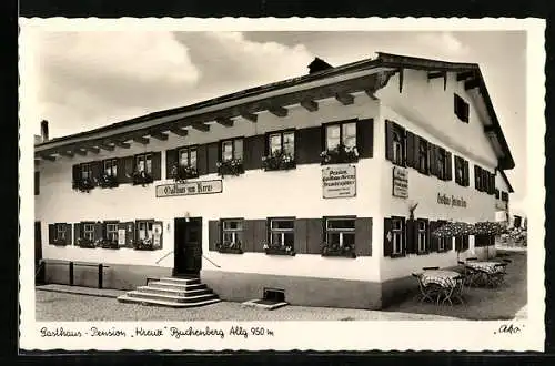 AK Buchenberg /Allg., Gasthaus und Pension Kreuz