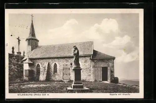 AK Milseburg /Rhön, Kapelle mit Kruzifix